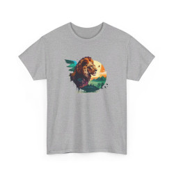 T shirt Animal Lion Royal - Design Puissant idée cadeau tee shirt pour Homme et Femme