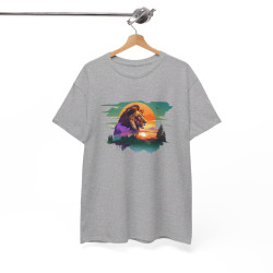 Tee shirt Animal Lion Royal - Design Puissant idée cadeau t shirt pour Homme et Femme