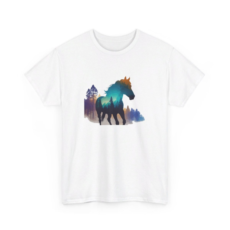 T shirt animal Cheval Élégant - Design Unique cadeau tee shirt Pour Homme et Femme