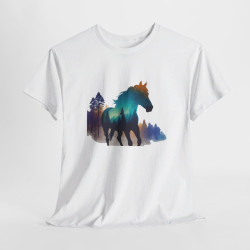 T shirt animal Cheval Élégant - Design Unique cadeau tee shirt Pour Homme et Femme