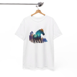 T shirt animal Cheval Élégant - Design Unique cadeau tee shirt Pour Homme et Femme