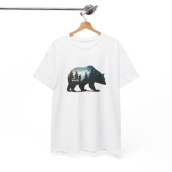 T shirt Animal Ours Majestueux - Design Puissant - idée cadeau tee shirt pour Homme et Femme