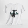 Tee shirt  Taureau Animal  - Design Nature- Idée cadeau t shirt Pour Homme et Femme