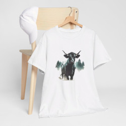 Tee shirt  Taureau Animal  - Design Nature- Idée cadeau t shirt Pour Homme et Femme