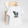 Tee shirt  Taureau Animal Puissant - Design Nature- Idée cadeau t shirt Pour Homme et Femme