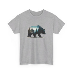 T shirt Animal Ours Majestueux - Design Puissant - idée cadeau tee shirt pour Homme et Femme