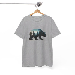 T shirt Animal Ours Majestueux - Design Puissant - idée cadeau tee shirt pour Homme et Femme