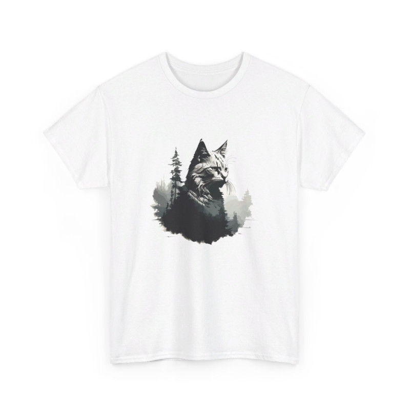 T shirt Chat animal Élégant - Design Félin - idée cadeau tee shirt Pour Homme et Femme