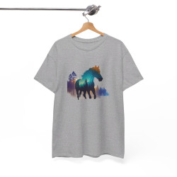 T shirt animal Cheval Élégant - Design Unique cadeau tee shirt Pour Homme et Femme