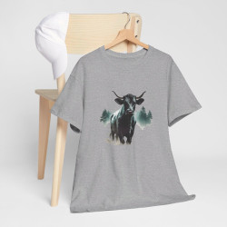 Tee shirt  Taureau Animal  - Design Nature- Idée cadeau t shirt Pour Homme et Femme