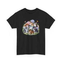 T shirt Chaton design fleur...