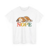 T-shirt Chien "NOPE" -  idée cadeau Humour et Détente, Homme et Femme