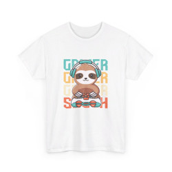T-shirt Gamer avec Design Paresseux idée cadeau gaming - Pour Homme et Femme