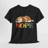 T-shirt Chien "NOPE" -  idée cadeau Humour et Détente, Homme et Femme