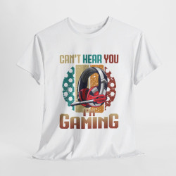 T-shirt Can't Hear You, I'm Gaming avec Design de Casque idée cadeau Gamer Gaming - Pour Homme et Femme