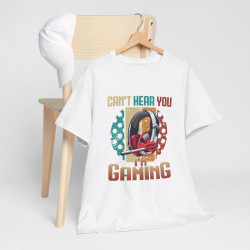 T-shirt Can't Hear You, I'm Gaming avec Design de Casque idée cadeau Gamer Gaming - Pour Homme et Femme