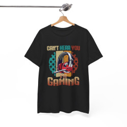 T-shirt Can't Hear You, I'm Gaming avec Design de Casque idée cadeau Gamer Gaming - Pour Homme et Femme