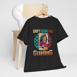 T-shirt Can't Hear You, I'm Gaming avec Design de Casque idée cadeau Gamer Gaming - Pour Homme et Femme