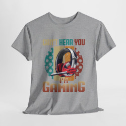T-shirt Can't Hear You, I'm Gaming avec Design de Casque idée cadeau Gamer Gaming - Pour Homme et Femme