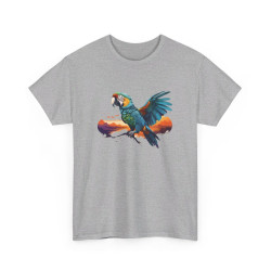T-shirt avec Design de Perroquet - Style Coloré et Tropical, Pour Homme et Femme