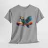 T-shirt avec Design de Perroquet - Style Coloré et Tropical, Pour Homme et Femme