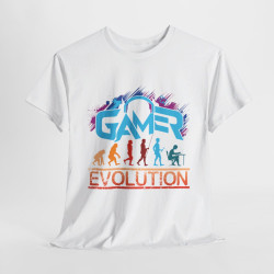 T-shirt Gamer Evolution avec Design Gamer - Pour Homme et Femme