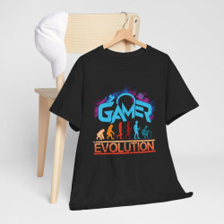 T-shirt Gamer Evolution avec Design Gamer - Pour Homme et Femme