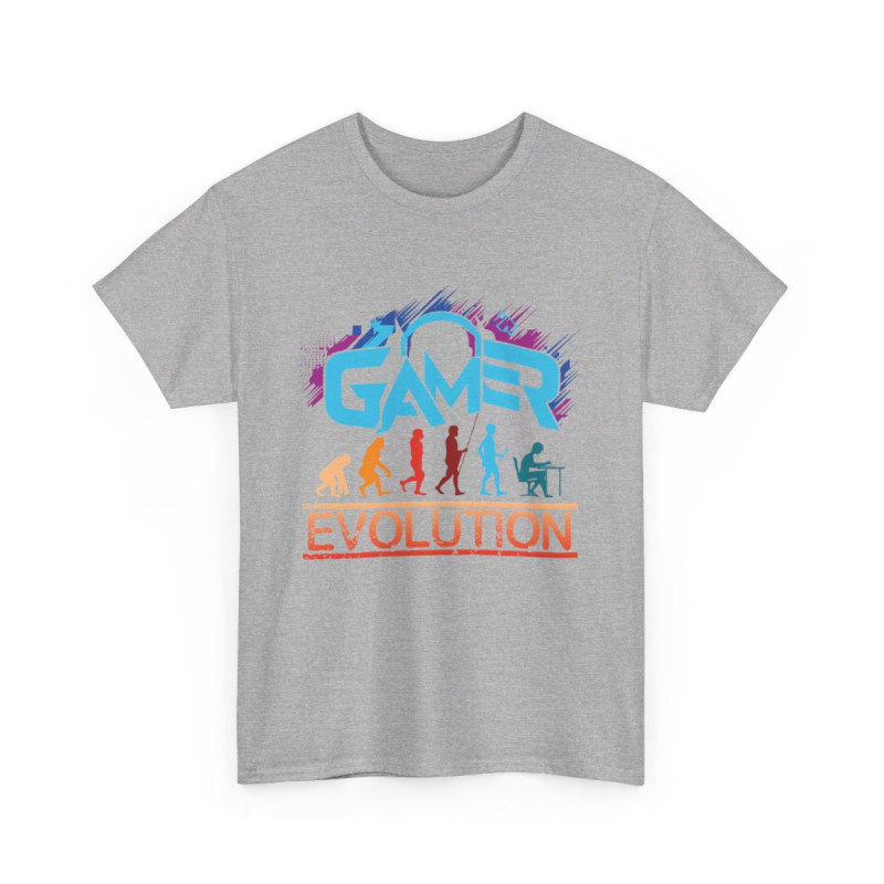 T-shirt Gamer Evolution avec Design Gamer - Pour Homme et Femme