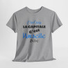 Tee shirt humour C'est pas la capitale c'est Marseille bébé idée cadeau pour Homme et Femme T shirt