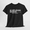 Tee shirt humour "Je Réfléchis, soyez patient..." avec barre de chargement, pour homme et femme, couleur noire