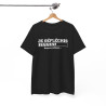 Tee shirt humour "Je Réfléchis, soyez patient..." avec barre de chargement, pour homme et femme, couleur noire