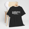 Tee shirt humour "Je Réfléchis, soyez patient..." avec barre de chargement, pour homme et femme, couleur noire
