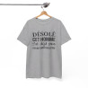 T shirt humour "Désolé cet homme est déjà pris par une femme fantastique" idée cadeau amusant drôle - Pour Homme