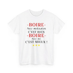 Tee shirt humour Boire avec...