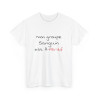 T shirt humour Mon groupe est A-péritif idée cadeau apéro pour homme et femme