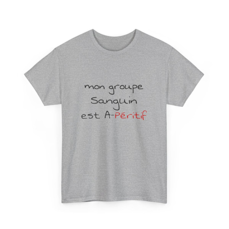 T shirt humour Mon groupe est A-péritif idée cadeau apéro pour homme et femme