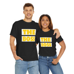 T shirt "The Boss"  idée cadeau  Pour Homme Tee shirt