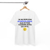 Tee Shirt Humour "Je ne suis pas gynécologue mais je peux toujours jeter un oeil" - Pour Homme