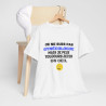 Tee Shirt Humour "Je ne suis pas gynécologue mais je peux toujours jeter un oeil" - Pour Homme