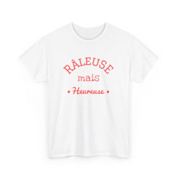 Tee Shirt Femme "Râleuse mais Heureuse" - Humour et Confort