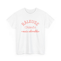 Tee Shirt Femme "Râleuse Chiante Mais Adorable" - Humour et Style