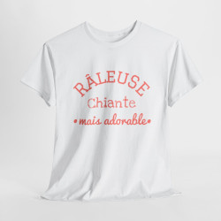 Tee Shirt Femme "Râleuse Chiante Mais Adorable" - Humour et Style