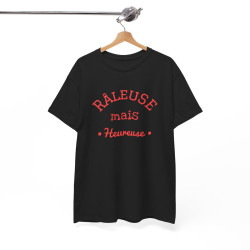 Tee Shirt Femme "Râleuse mais Heureuse" - Humour et Confort