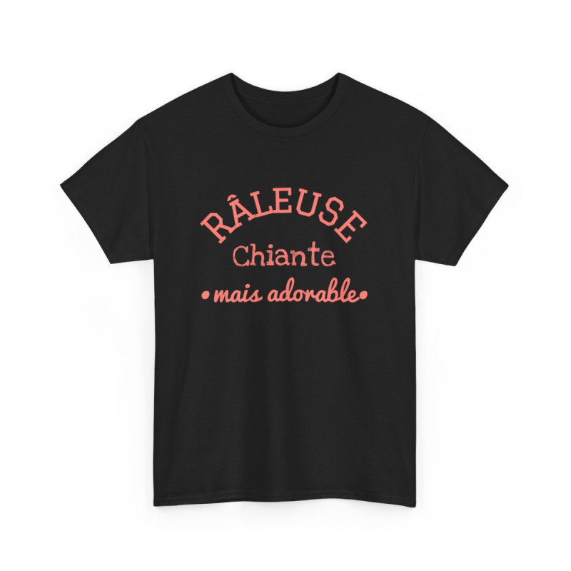 Tee Shirt Femme "Râleuse Chiante Mais Adorable" - Humour et Style