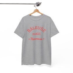 Tee Shirt Femme "Râleuse mais Heureuse" - Humour et Confort