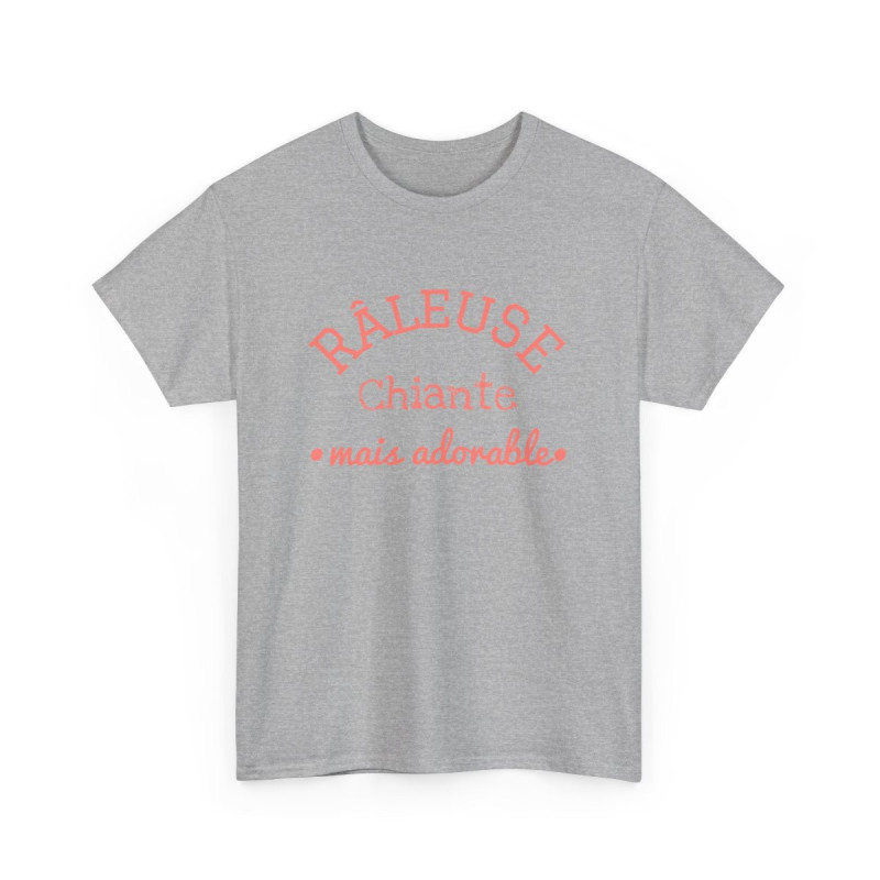 Tee Shirt Femme "Râleuse Chiante Mais Adorable" - Humour et Style