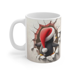 Mug de Noël avec Pingouin Festif – Cadeau Idéal pour Enfants et Adultes