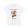 T Shirt Personnalisable Joyeux Noël avec Pain d'Épice en Skate – Pour Homme et Femme