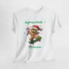 Tee Shirt Personnalisable Joyeux Noël avec Pain d'Épice en Skate – Pour Homme et Femme