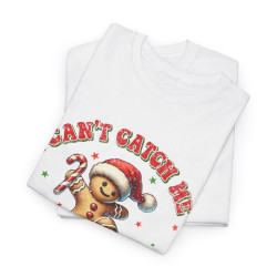 Tee Shirt Noël Pain d'Épice en Skateboard – Can't Catch Me – Pour Homme et Femme